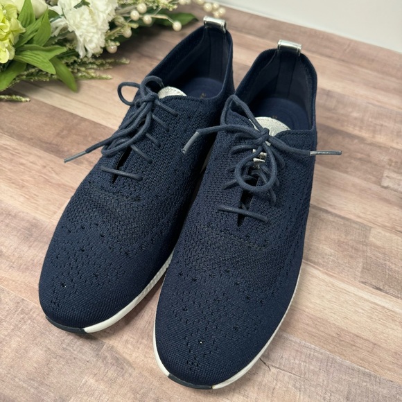 Cole Haan Size 10.5 Marine Blue Women's 2.ZEROGRAND Stitchlite Wingtip Oxfords - Picture 3 of 15